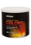 Lifestyles Assorted Colors 40 Premium Lubricated Latex...